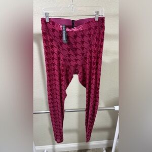 Savage X Fenty Leggings Houndstooth Mesh and Black Active Bundle 1X